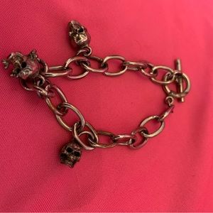 Dangly Skull & Crossbones Bracelet